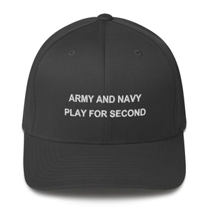 ARMY AND NAVY PLAY FOR SECOND Flex fit hat